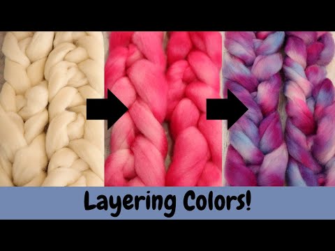 Dyepot Weekly #373 - Dyeing Braided Roving Twice for Layered Variegated ...