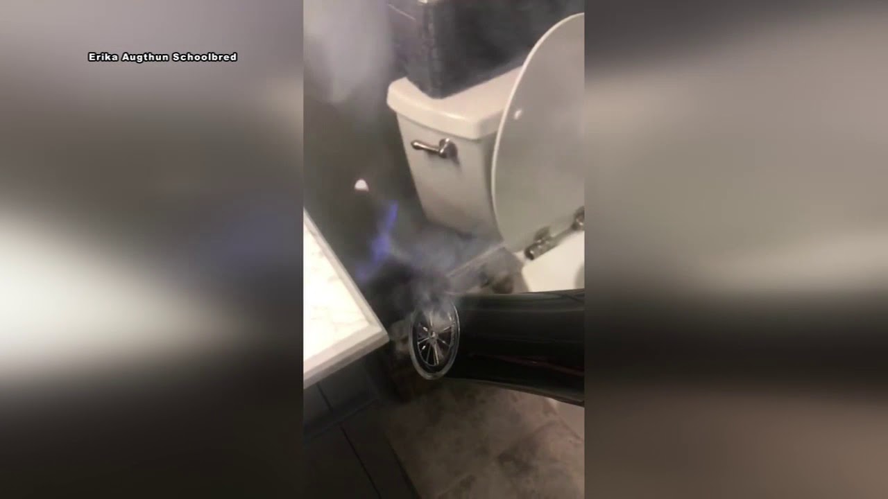 WOW! Woman's hairdryer turns into a flamethrower YouTube