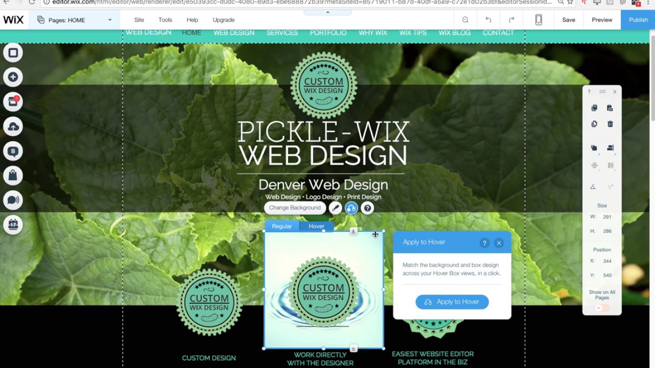 Wix Rollover Hoverbox Tips from a Wix Website Designer - YouTube