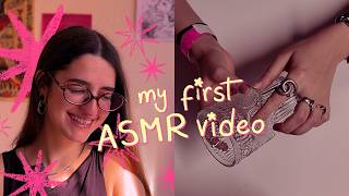 my first ASMR video ☆ mega lo-fi - tapping, soft whispering, amateur ASMR