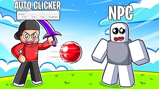 AUTO CLICKER vs NPC MODE In Roblox Blade Ball...