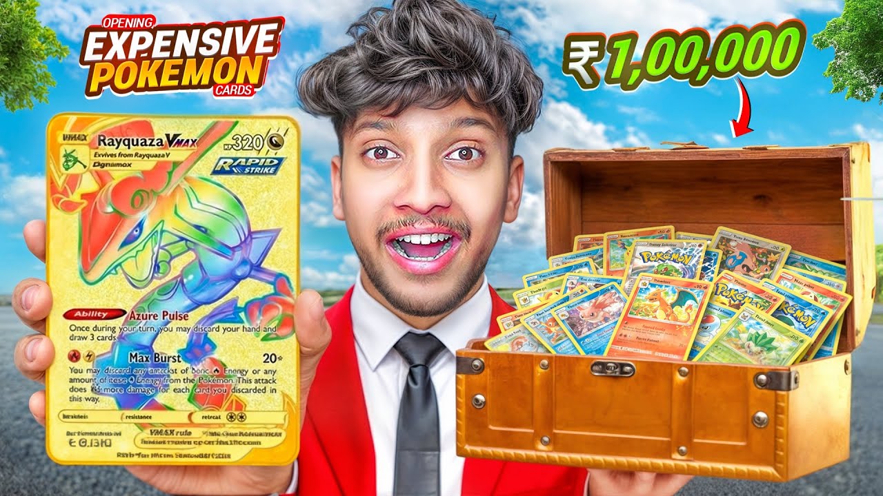 UNBOXING POKÉMON EXPENSIVE CARDS! 🤑 ₹1,00,000 WORTH