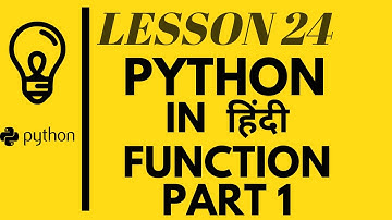 function part 1 | Learn Python in Hindi(2020) | mobile and pc