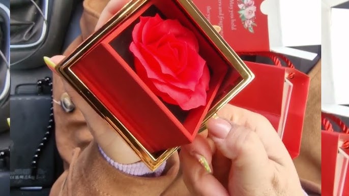 Eternal Rose Box - W/ Engraved Necklace & Real Rose – Sparkly Roses