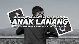 DJ ANAK LANANG VIRAL TIKTOK RONIX FVNKY.ft.DJ XLOW