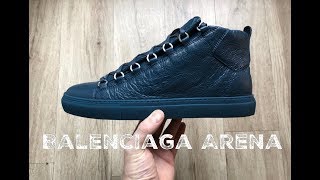 Balenciaga Arena ˋpetrol´ | UNBOXING & ON FEET | luxury shoes | 2017 | HD