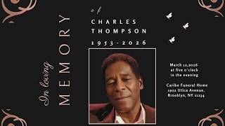 Charles G Thompson Homegoing Service