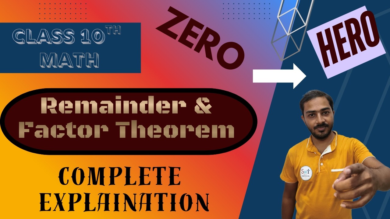 Remainder And Factor Theorem Complete Chapter and Important Concepts ...