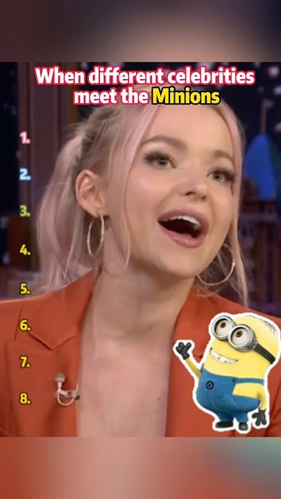 MWhen different celebrities meet the Minions#funnymoment#minions#dececameron#stevecarell#chloefine