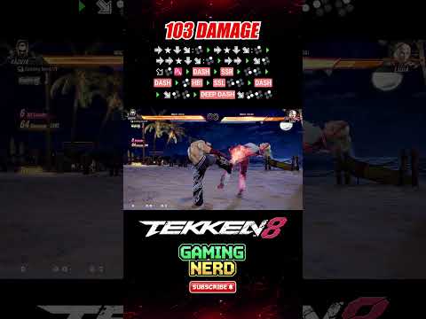 103 DAMAGE | Kazuya Mishima Combo Tekken 8 #tekken8 #shorts #youtubeshorts