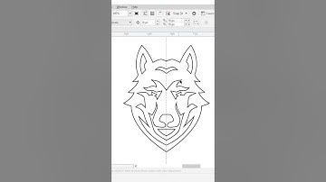 Wolf head Speed art vector logo | Coreldraw tutorial
