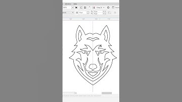 Wolf head Speed art vector logo | Coreldraw tutorial