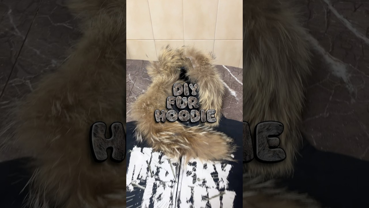 Diy FUR HOODIE ‼️