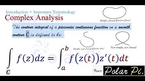 Complex Analysis: Introduction to Complex Integrals  + Important Terminology