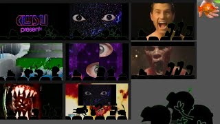 Minions Watching Scary Logos