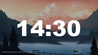 14 minutes 30 seconds [870 secs] clock timer countdown || Alarm Focus || Chill Music