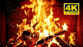 🔥 Cozy Fireplace 4K (12 HOURS). Fireplace with Crackling Fire Sounds. Crackling Fireplace 4K