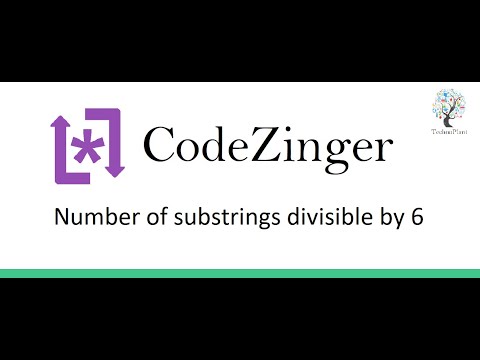 Number of substrings divisible by 6 by javascript in codezinger