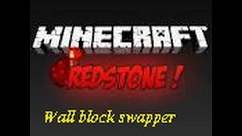 Minecraft wall block swapper (wall light or hidden crafting table)