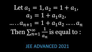 ADVANCED PROBLEM  83   IN MATHEMATICS FOR JEE ADVANCED 2021