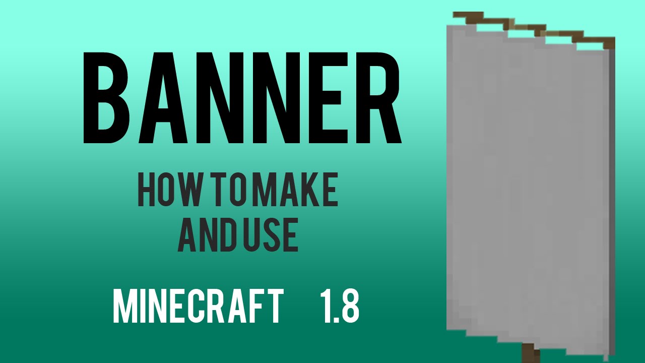 How To Make Banners In Minecraft 1 8 14w30b Youtube