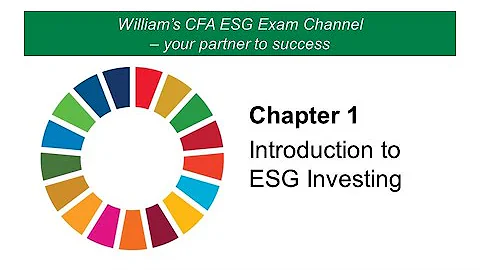 CFA Certificate in ESG Investing Exam Tutorial - Chapter 1