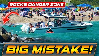 PANIC MODE AFTER RESCUE FAIL AT HAULOVER INLET !! | WAVY BOATS