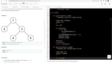 leetcode 297. Serialize and Deserialize Binary Tree -  (de)serialization