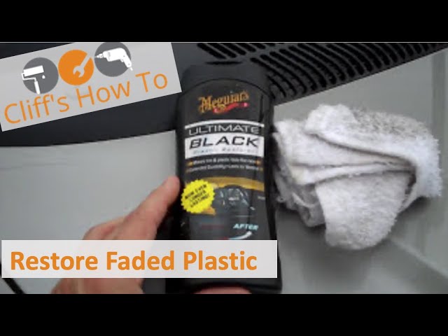 How to restore Faded Car Trims : Meguiar's Black Plastic Restorer [howto &  review]