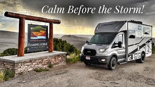 Epic Lightning Storm at Flaming Gorge's Firehole Canyon campground