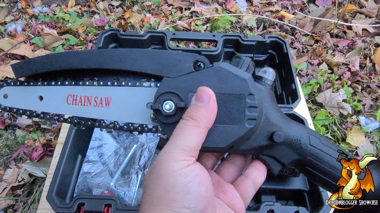 Unboxing and How to Use the Prodcyc Mini Chainsaw with Tips - YouTube
