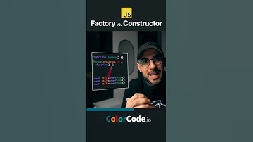 JavaScript Factory vs. Constructor in 1 Minute #shorts