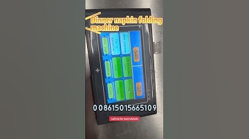 Napkin Folding Machine with 2 Color Printing Units