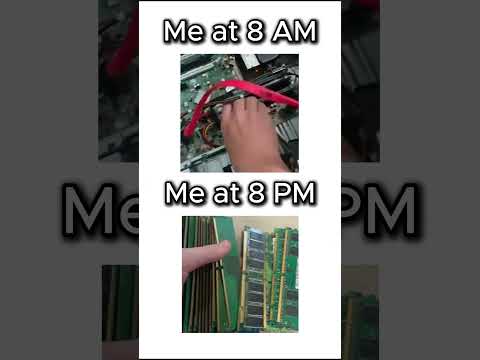 Me at 8 AM, Me at 8 PM #pc #pcgaming #pcbuild #gamingpc #gpu #graphicscard