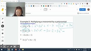 8.2A: Multiplying Polynomials Using the Distributive Property-Algebra 1