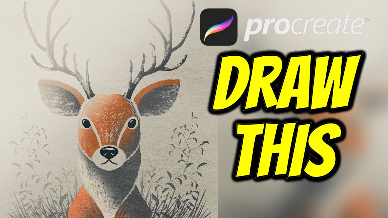 Reindeer - Procreate tutorial 162