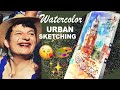 WATERCOLOR DEMO in AMSTERDAM 🎨 / URBAN SKETCHERS Symposium