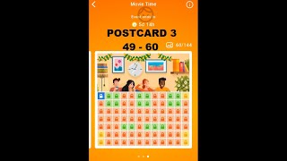 Nonogram Movie Time 3rd Postcard level 49-60