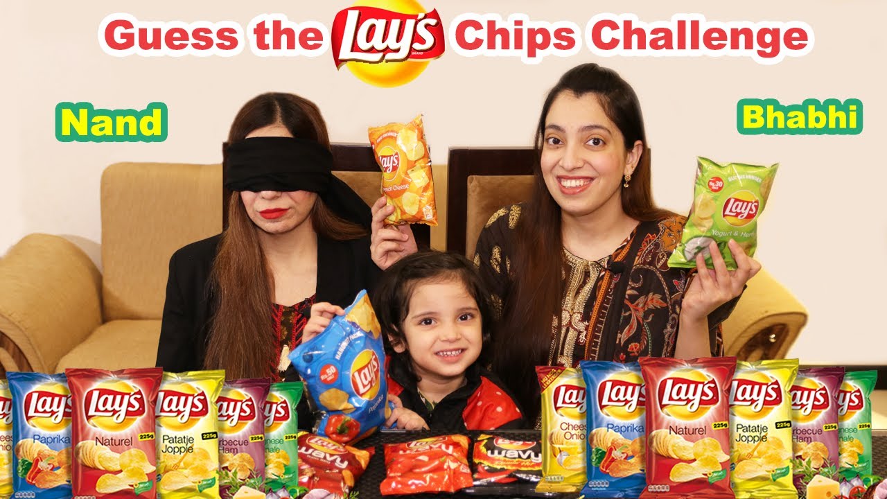 Guess the Lays Chips Challenge Between Nand & Bhabhi | Ayesha & Momina
