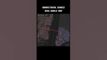 Bidirectional Search algorithm running on real-world map!