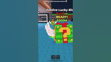Steal New Festive Lucky Block Christmas a Brainrot