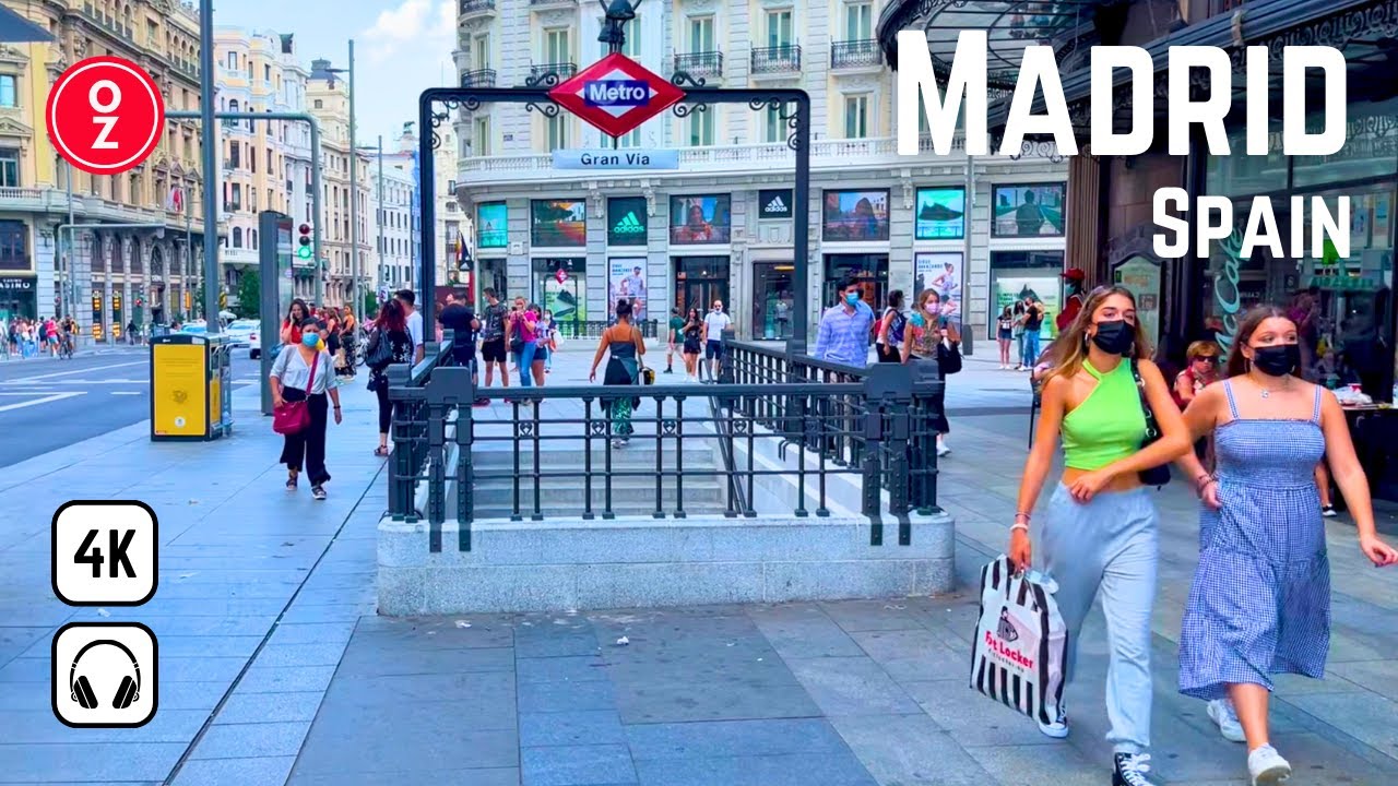 Madrid, España | plaza mayor | Recorrido a Pie 4K