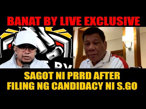 EXLUSIVE: Sagot ni PRRD after filing ni Sen Go for Presidency (FULL INTERVIEW)