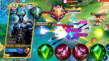 NEW SEASON!! ZHASK BEST BUILD TO RANK FASTER!!TOP GLOBAL ZHASK | MOBILE LEGENDS