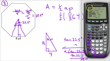 Area of a Regular Polygons Given Side Length Using Trigonometry