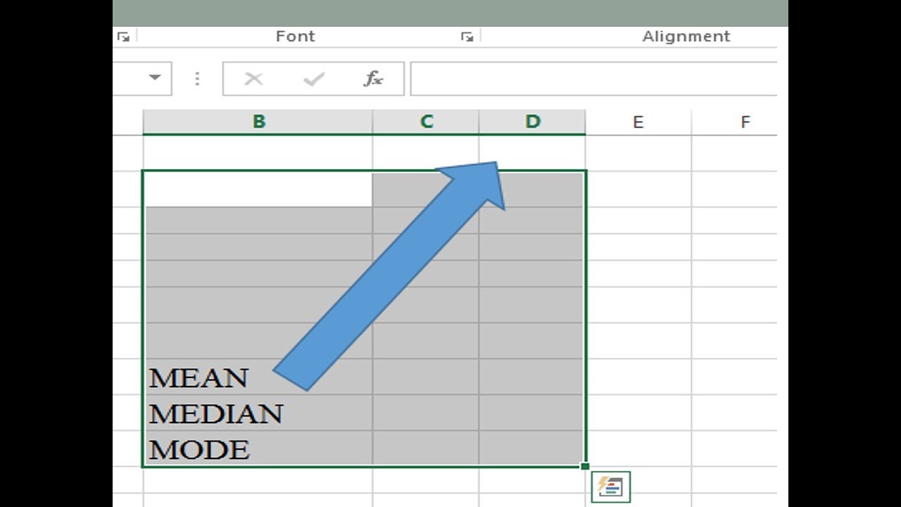 How To Calculate Mean Median And Mode For Ungrouped Data In Excel Youtube