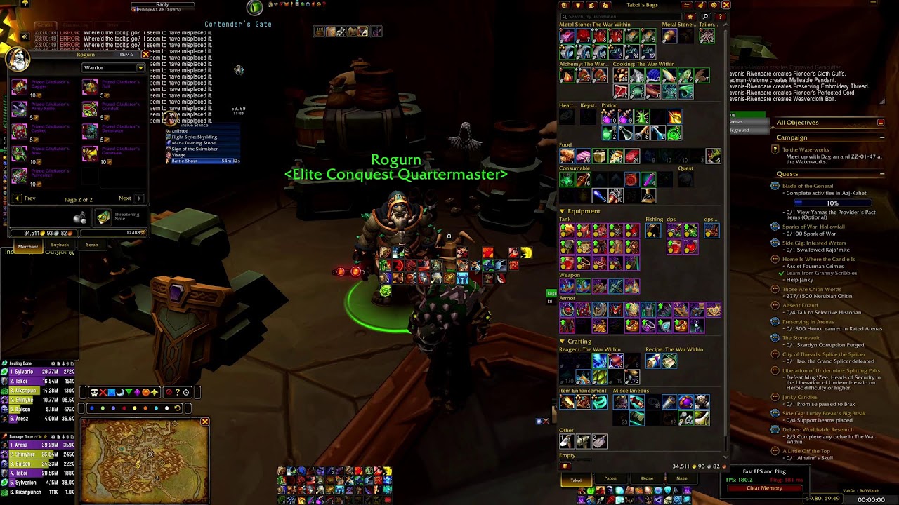 9070XT 4K WOW Retails TWW Warrior Tank PVP / Delve