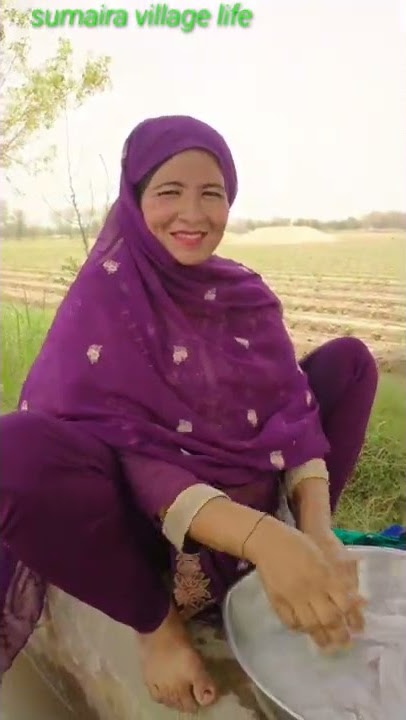 Village washing Clothes at Canal | #videoshort #short
