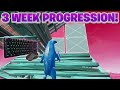 My 3 Week Fortnite Progression from Controller to Keyboard and Mouse! (Tips + Tricks)