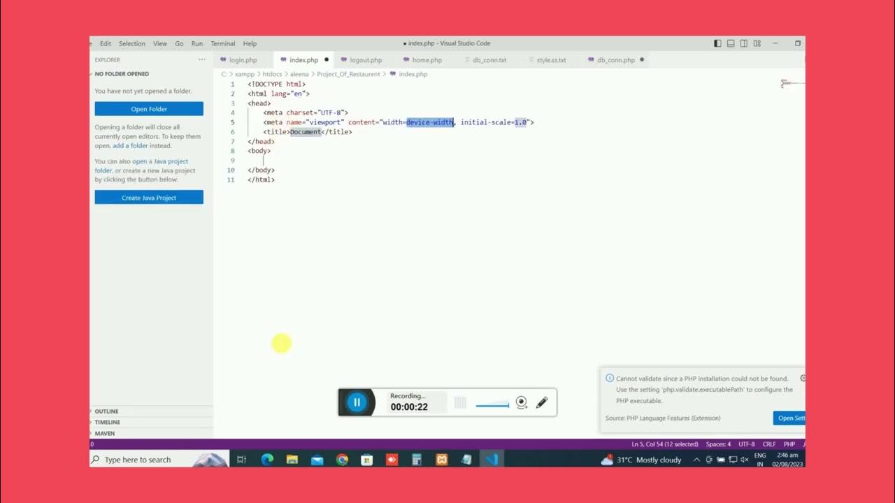 VS Code Shortcut HTML skeleton - YouTube